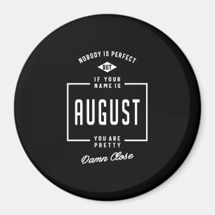 August Personalisierter Name Geburtstagsgeschenk Magnet