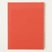 AUGUST POPPY GEBURTH BLUME PERSONALISIERT PLANER (Rückseite)