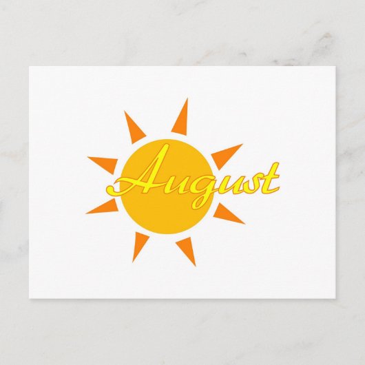 August Postkarte (Vorderseite)