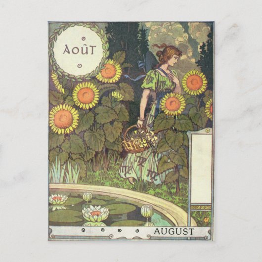 August Postkarte (Vorderseite)