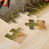 August Retro-Strand-Pin-Up-Mädchen-Vibes Puzzle (Seite)