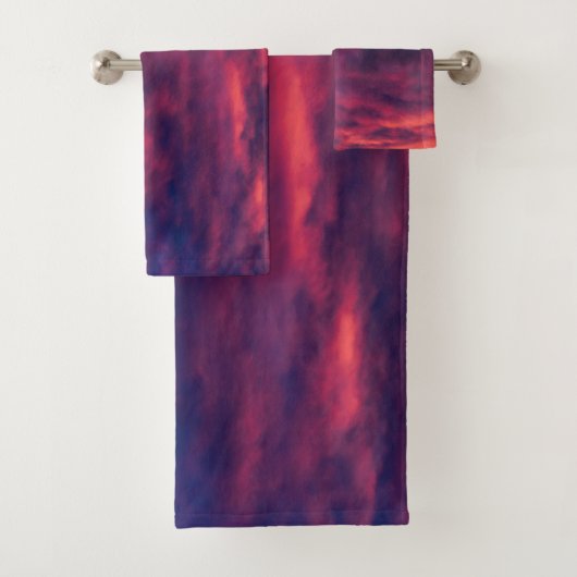 August rot badhandtuch set (Insitu)