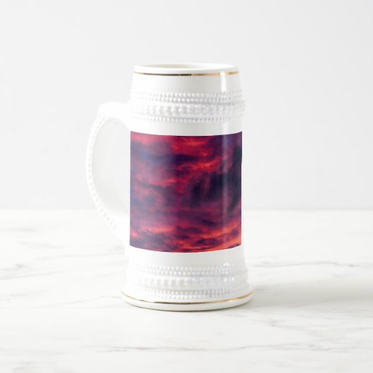 August rot bierglas (Vorderseite Links)