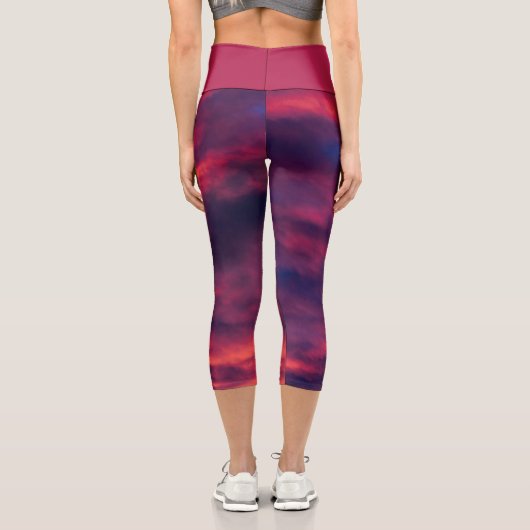 August rot capri leggings (Rückseite)