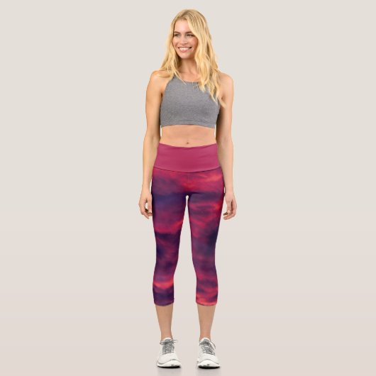 August rot capri leggings (Vorderseite)
