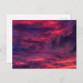 August rot feiertagspostkarte (Vorne/Hinten)