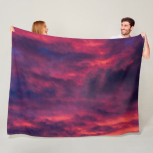 August rot fleecedecke