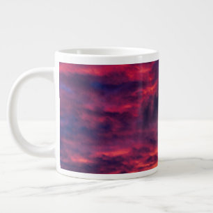 August rot Jumbo-Tasse