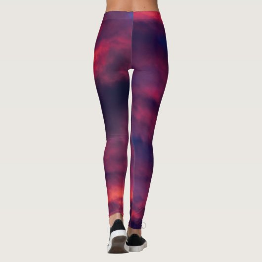 August rot leggings (Rückseite)