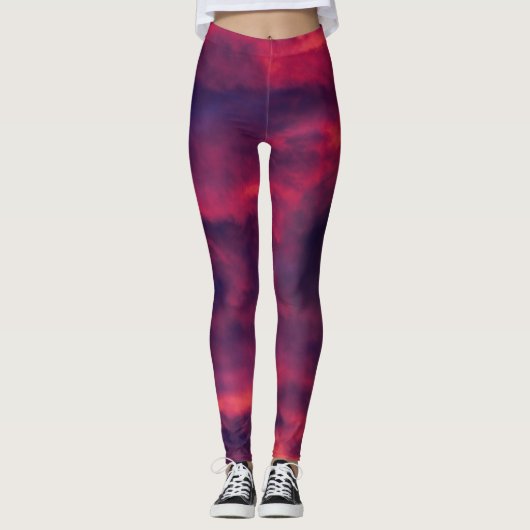 August rot leggings (Vorderseite)