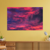 August rot leinwanddruck (Insitu (Wohnzimmer))