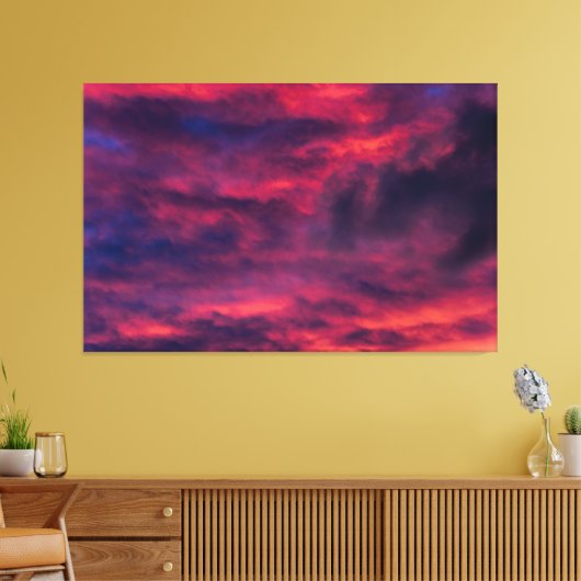August rot leinwanddruck (Insitu (Wohnzimmer))