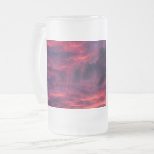 August rot mattglas bierglas (Vorderseite Links)