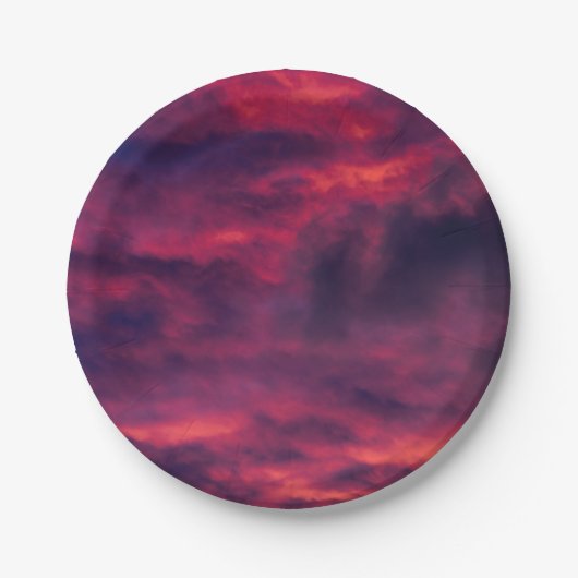 August rot pappteller (Vorderseite)