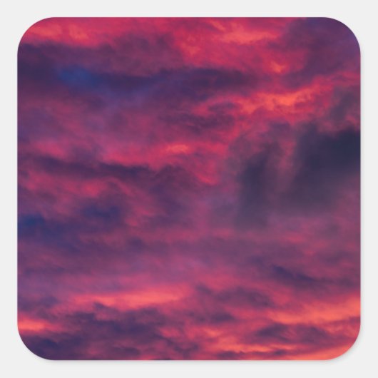 August rot quadratischer aufkleber (Vorderseite)