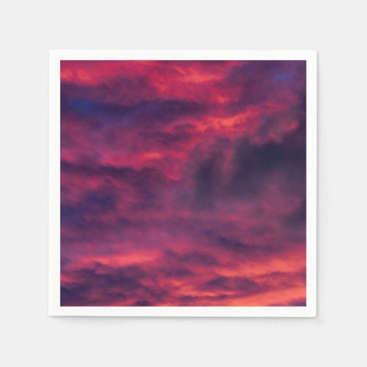 August rot serviette (Vorderseite)