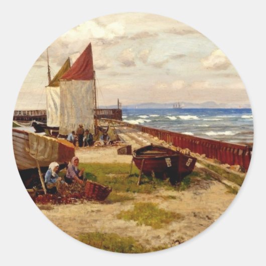 August Runder Aufkleber (Vorderseite)