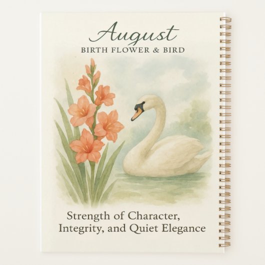 August-Schwan-Schrift-Christliche Inspiration Planer (Rückseite)