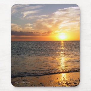 August-Sonnenuntergang Mousepad
