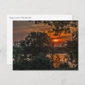 August Sunset on Manista Postkarte (Vorne/Hinten)