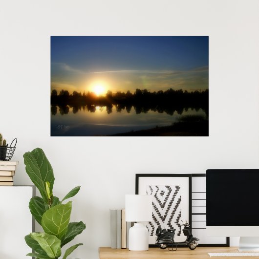 August Sunset Poster (Heimbüro)