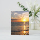 August Sunset Postkarte (Stehend Vorderseite)
