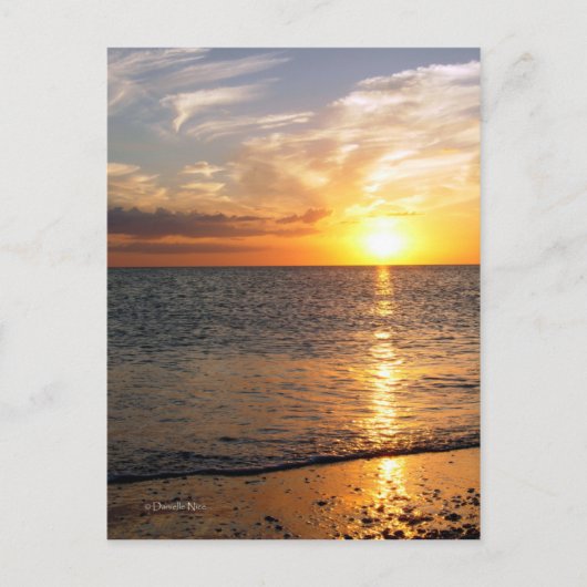August Sunset Postkarte (Vorderseite)