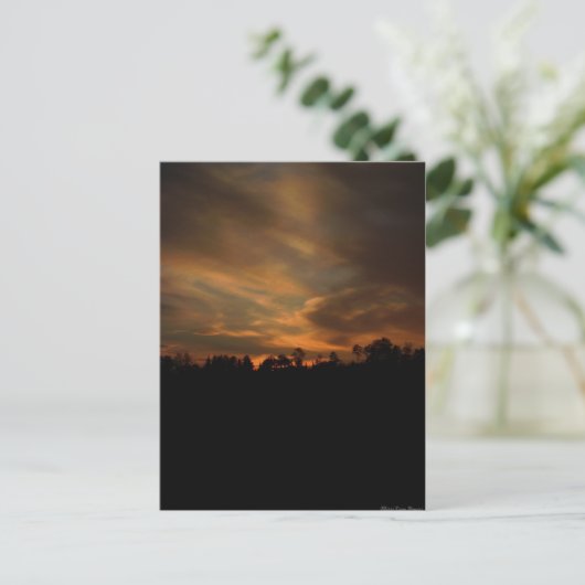August Sunset Postkarte (Stehend Vorderseite)