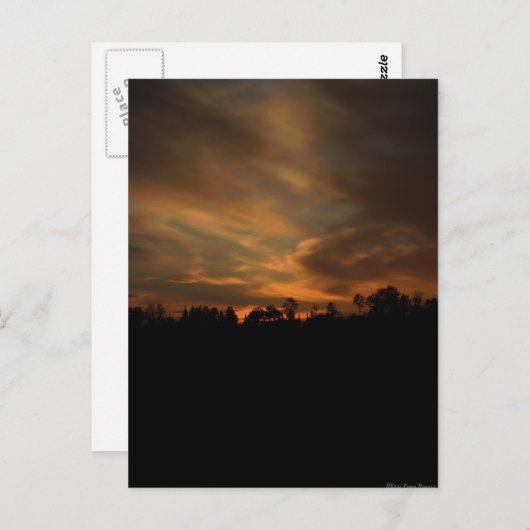 August Sunset Postkarte (Vorne/Hinten)