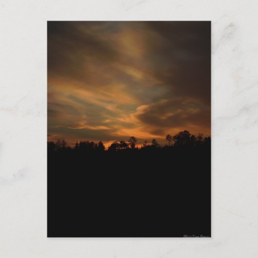 August Sunset Postkarte (Vorderseite)