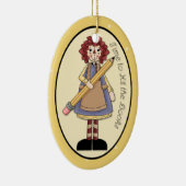 August "Time to Hit the Books" Annie Ornament (Rechts)