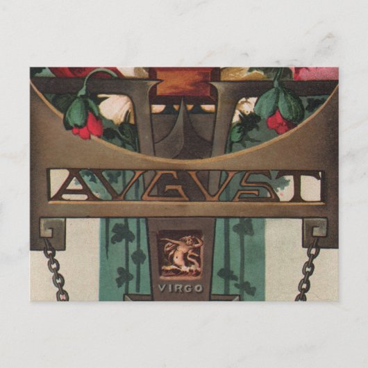 August - Virgo Postkarte (Vorderseite)