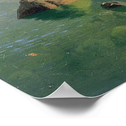 August Wilhelm Leu Tarn Poster (Ecke)