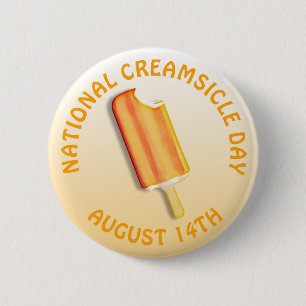 August zum nationalen Creamsikel 14. Schaltfläche Button