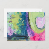 Augusta 2024 Wasserfarbe Postkarte (Vorne/Hinten)