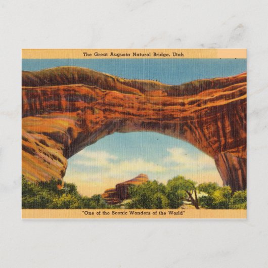 Augusta Bridge, Utah, Landschaftlich Wonder Postkarte (Vorderseite)