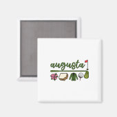 Augusta Georgia, Azalea, Golf, Pimento Cheese, Jac Magnet (Vorderseite/Rückseite)