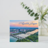 Augusta, Georgia Downtown View at Sunset Postkarte (Stehend Vorderseite)