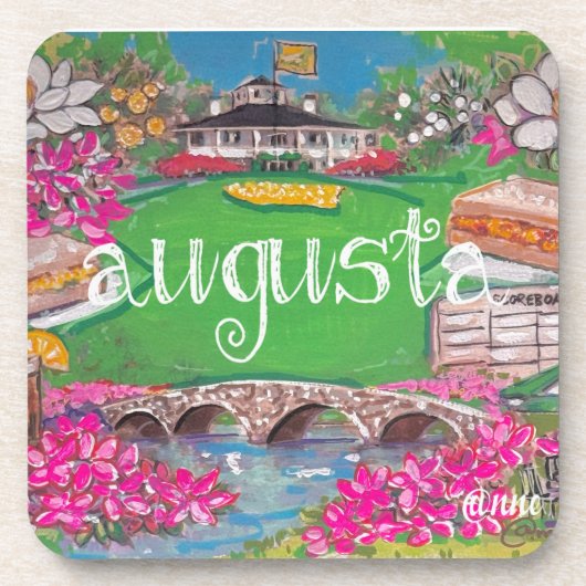 Augusta, Georgia Getränkeuntersetzer (Vorderseite)