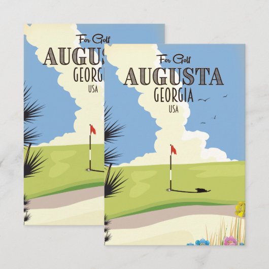 Augusta Georgia Golf Poster (Vorne/Hinten)