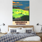 Augusta Georgia Golf Poster Leinwanddruck (Insitu (Schlafzimmer))