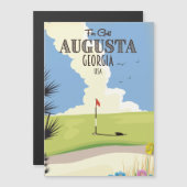 Augusta Georgia Golf Poster Magnetkarte (Vorne/Hinten)