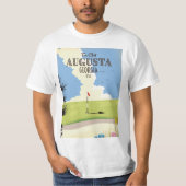 Augusta Georgia Golf Poster T-Shirt (Vorderseite)