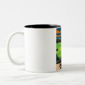 Augusta Georgia Golf Poster Zweifarbige Tasse (Links)