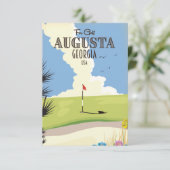 Augusta Georgia Golfplakat (Stehend Vorderseite)