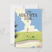 Augusta Georgia Golfplakat (Rückseite)