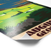 Augusta Georgia Golfplakat Fotodruck (Ecke)