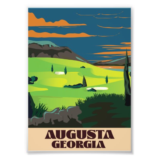Augusta Georgia Golfplakat Fotodruck (Vorne)