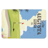 Augusta Georgia Golfplakat Magnet (Horizontal)