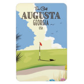 Augusta Georgia Golfplakat Magnet (Vertikal)